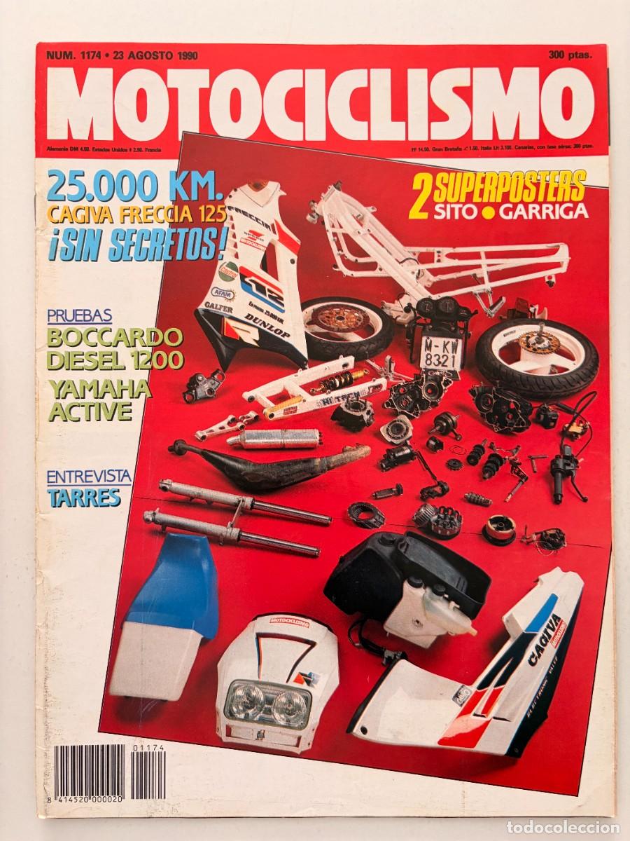 Coches y Motocicletas: MOTOCICLISMO. N&ordm; 1174. AGOSTO 1990. CAGIVA FRECCIA 125. BOCCARDO DIESEL 1200. YAMAHA ACTIVE. LEER
