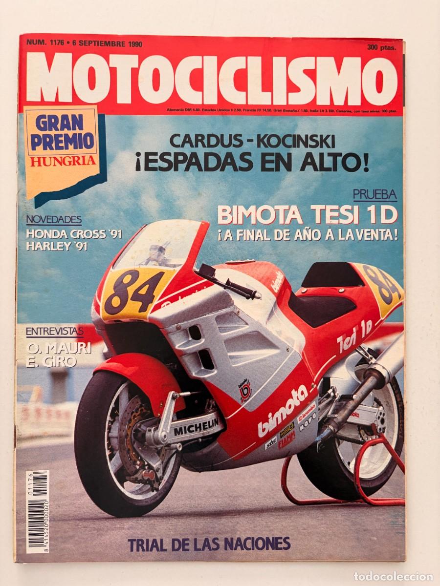 Coches y Motocicletas: MOTOCICLISMO. N&ordm; 1176. SEPTIEMBRE 1990. PRUEBA: BIMOTA TESI 1D. GAMA HARLEY 1991. GRAN PREMIO. LEER