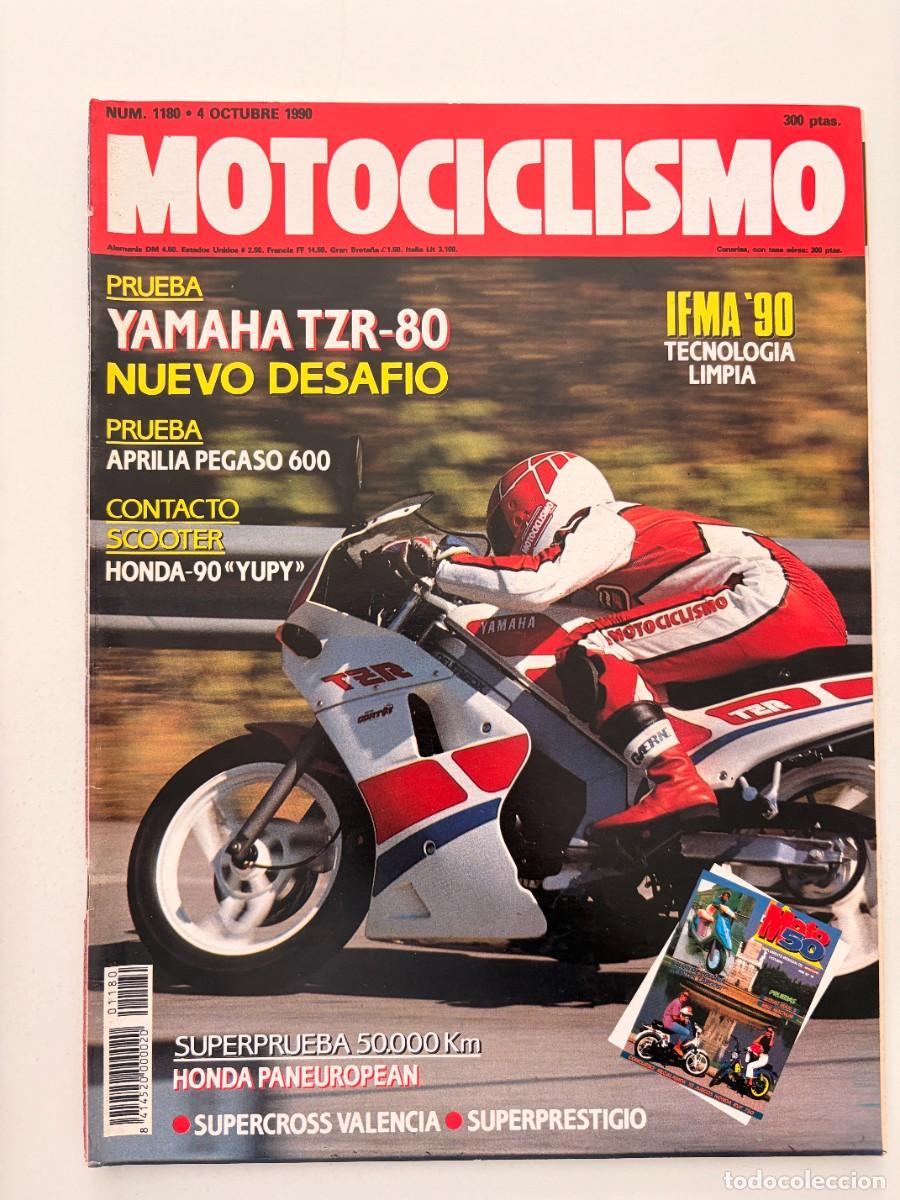 Coches y Motocicletas: MOTOCICLISMO. N&ordm; 1180. OCTUBRE 1990. PRUEBAS: YAMAHA TZR-80/ APRILIA PEGSO 600. HONDA 90 YUPY.LEER.