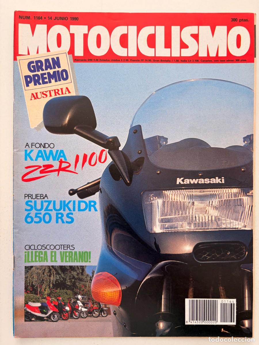 Coches y Motocicletas: MOTOCICLISMO. N&deg; 1164. JUNIO 1990. GRAN PREMIO AUSTRIA. KAWAGUCHIKO ZZR 1100. SUZUKI DR 650 RS. LEER