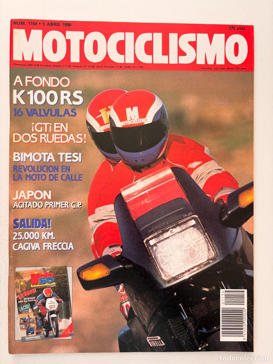 Coches y Motocicletas: MOTOCICLISMO. N&deg; 1154. ABRIL 1990. A FONDO K100 RS. BIMOTA TESI. REVOLUCI&Oacute;N EN LA MOTO DE CALLE.LEER