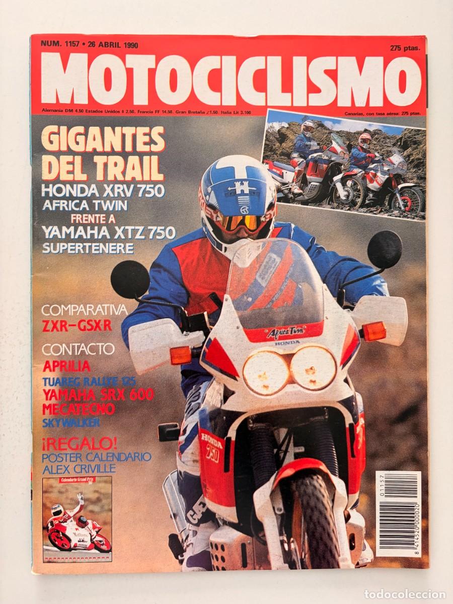 Coches y Motocicletas: MOTOCICLISMO. N&deg; 1157. ABRIL 1990. GIGANTES DEL TR&Aacute;ILER. HONDA XRV 750 &Aacute;FRICA TWIN. LEER
