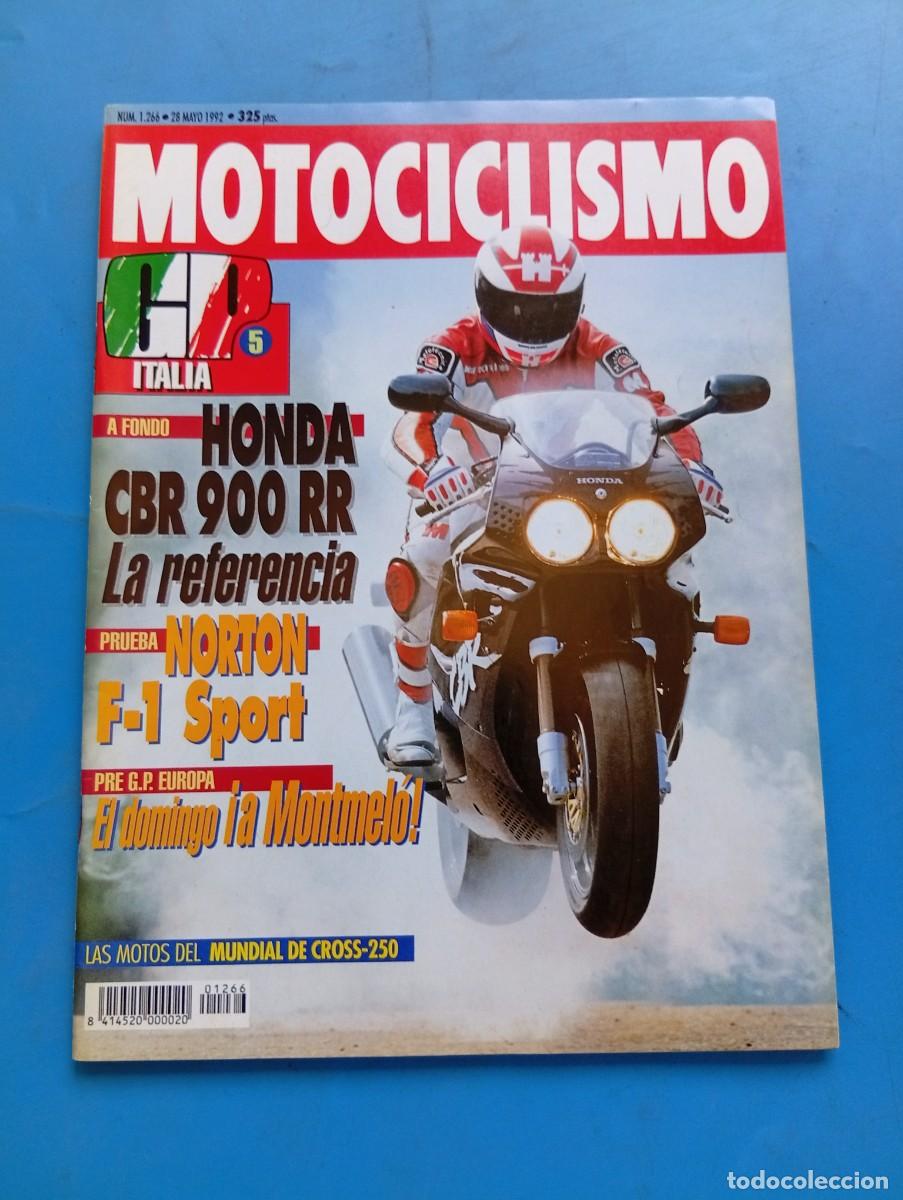 Coches y Motocicletas: MOTOCICLISMO. N&ordm; 1266. A&Ntilde;O 1992. PRUEBA : NORTON F-1 SPORT. PRE G.P. EUROPA. HONDA CBR 900 ... LEER.