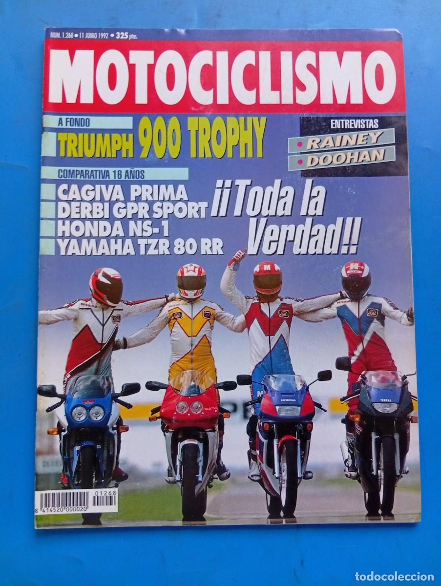 Coches y Motocicletas: MOTOCICLISMO. N&ordm; 1268. A&Ntilde;O 1992. PRUEBA: HONDA NS-1. YAMAHA TZR-RR. DERBI GPS SPORT. RAINEY/... LEER