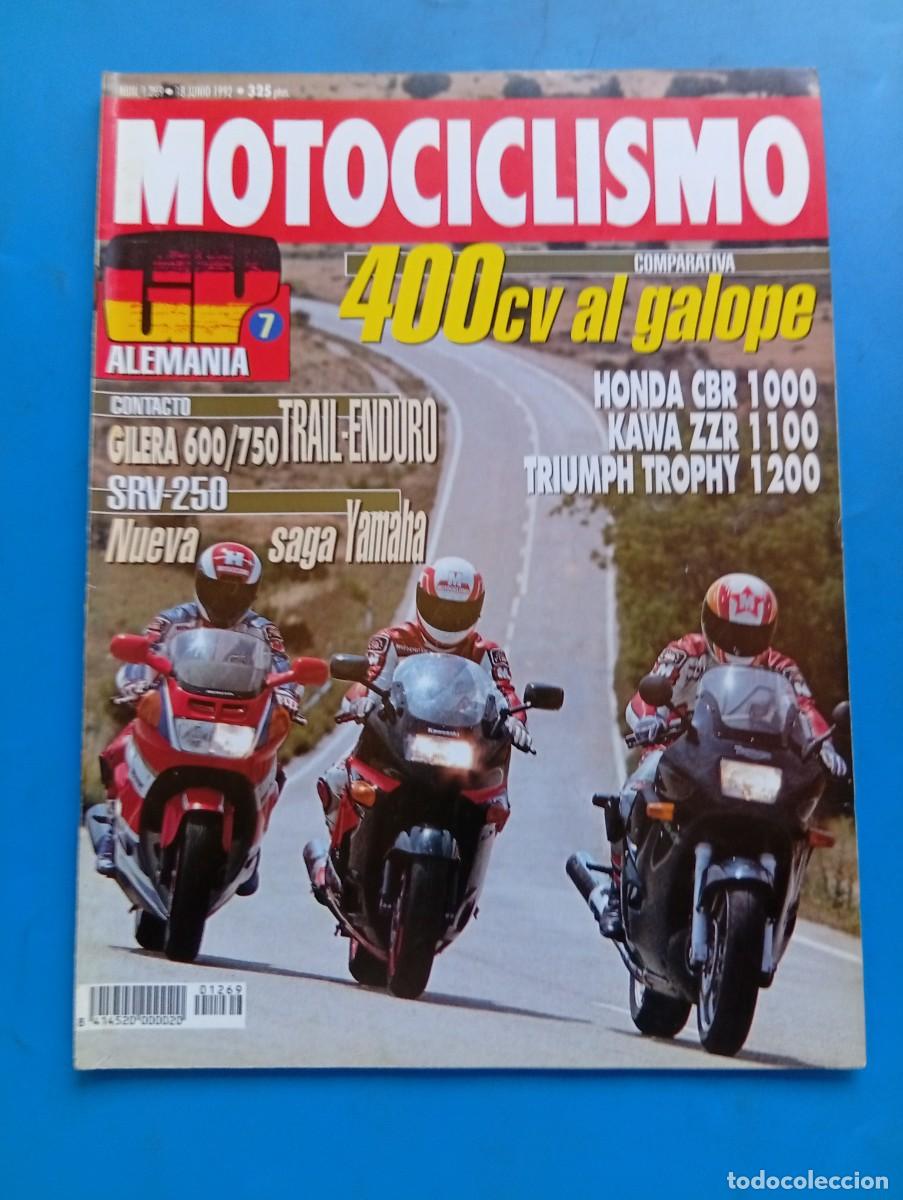 Coches y Motocicletas: MOTOCICLISMO. N&ordm; 1269. A&Ntilde;O 1992. PRUEBA: KAWASAKI ZZR-1100. TRIUMPH TROPHY 1200. YAMAHA SRV ... LEER