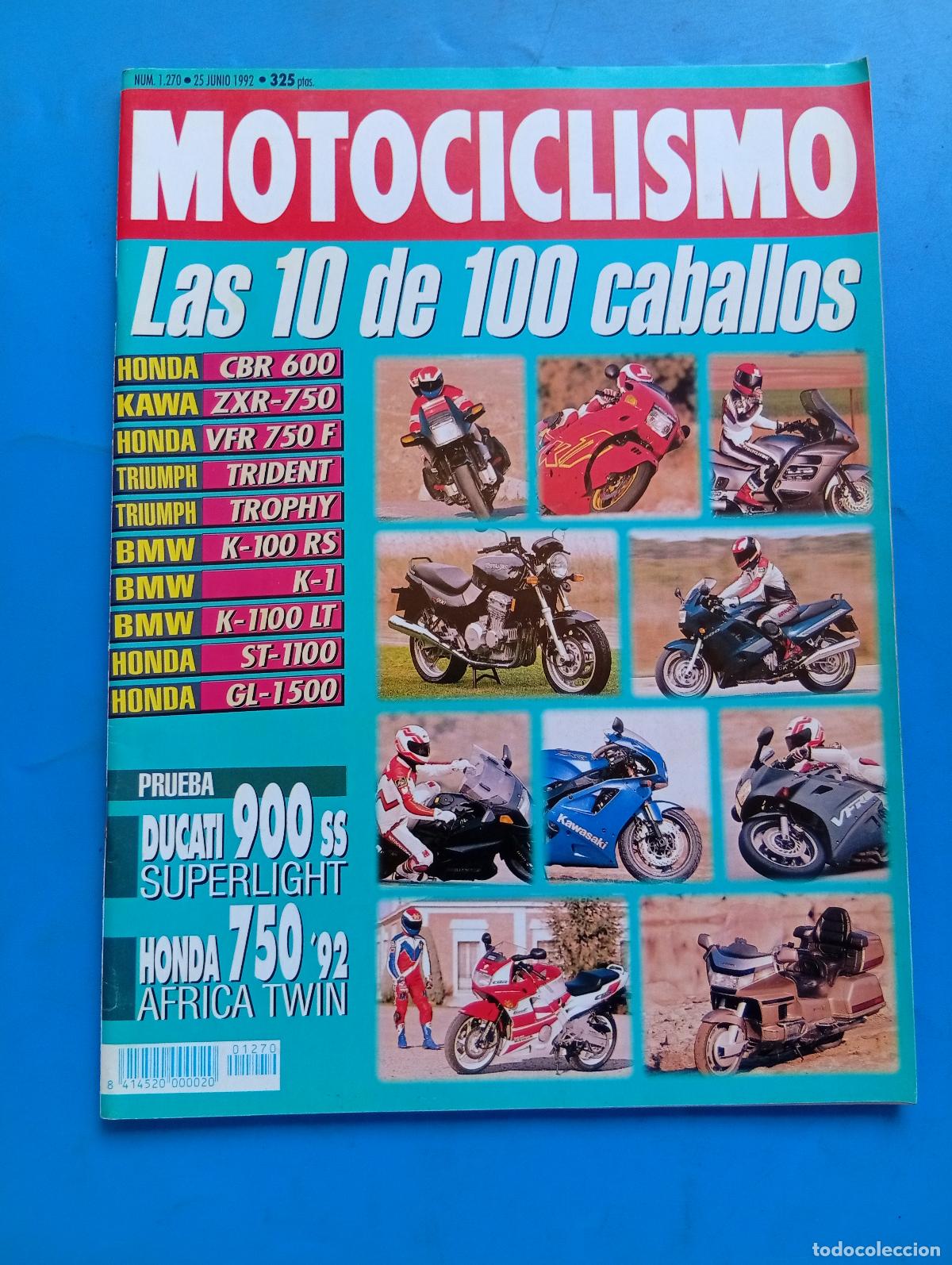 Coches y Motocicletas: MOTOCICLISMO. N&ordm; 1270. A&Ntilde;O 1992. PRUEBA: DUCATI 900 SS. POST G.P. DE ALEMANIA. S&Uacute;PER-CROSS EN.. LEER