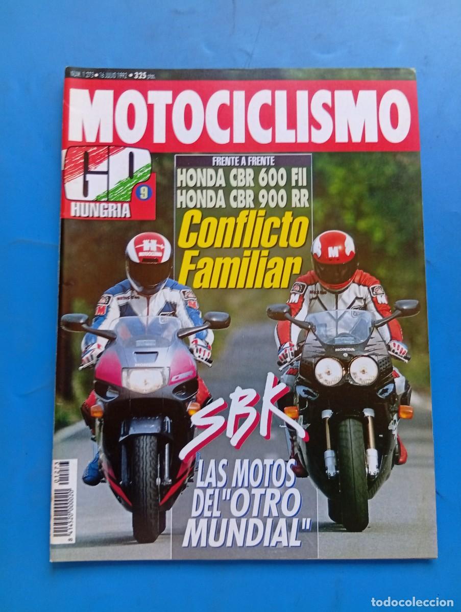 Coches y Motocicletas: MOTOCICLISMO. N&ordm; 1273. A&Ntilde;O 1992. G.P. DE HUNGR&Iacute;A. HONDA CBR 900-600. KAWASAKI ESTRELLA. MZ 30.. LEER