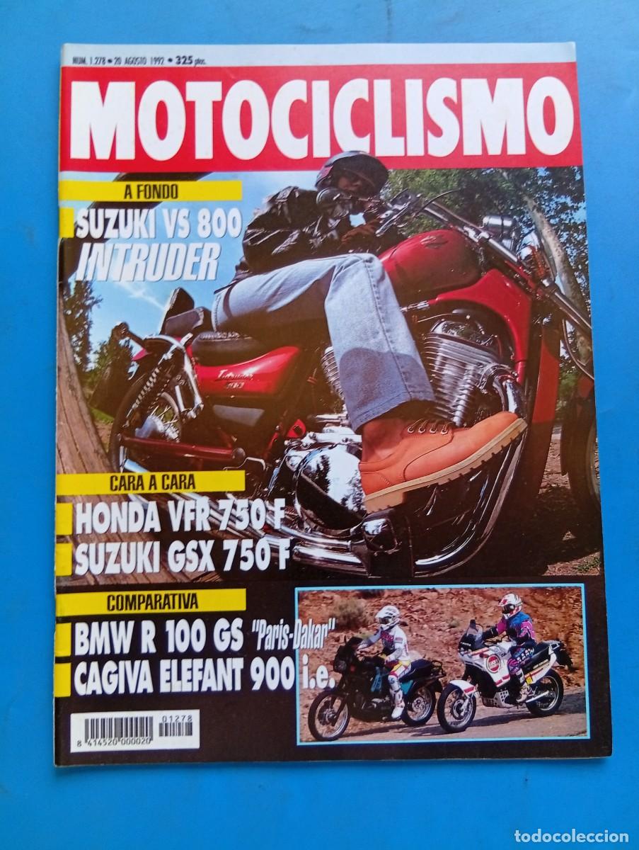 Coches y Motocicletas: MOTOCICLISMO. N&ordm; 1278. A&Ntilde;O 1992. PRUEBA: SUZUKI VS 800 INTRUDER. HONDA VRF 750. SUZUKI GSX .... LEER