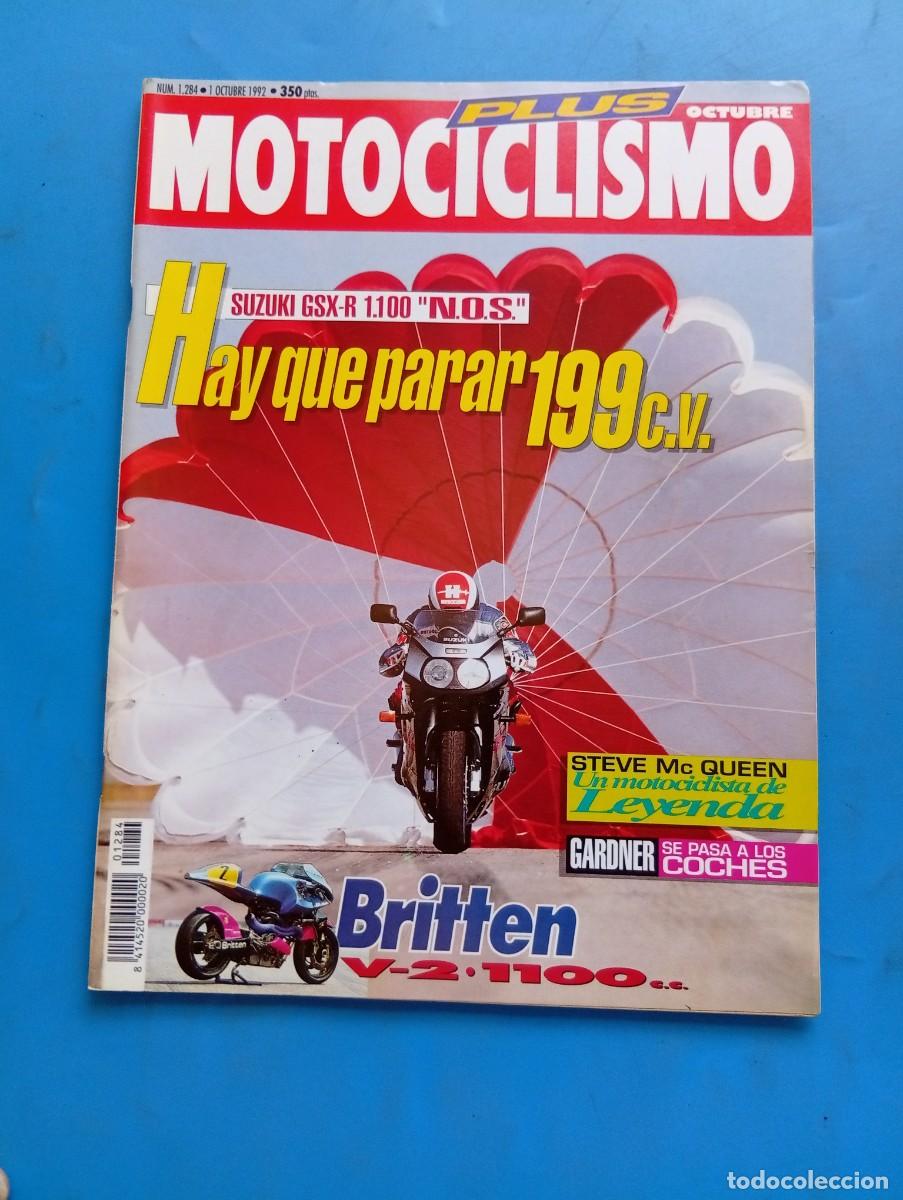 Coches y Motocicletas: MOTOCICLISMO. N&ordm; 1284. A&Ntilde;O 1992. PRUEBA: SUZUKI GSX-R 1100 N.O.S.. ENTREVISTA: JORDI TARR&Eacute;S.. LEER