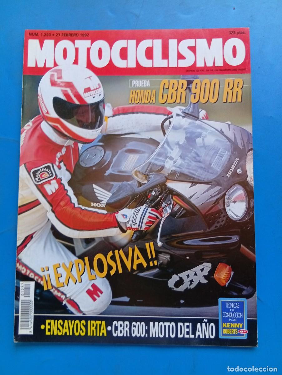 Coches y Motocicletas: MOTOCICLISMO. N&ordm; 1253. A&Ntilde;O 1992. PRUEBA: HONDA CBR 900 RR. JJ COBAS MONOCIL&Iacute;NDRICA. TRIAL DE .. LEER