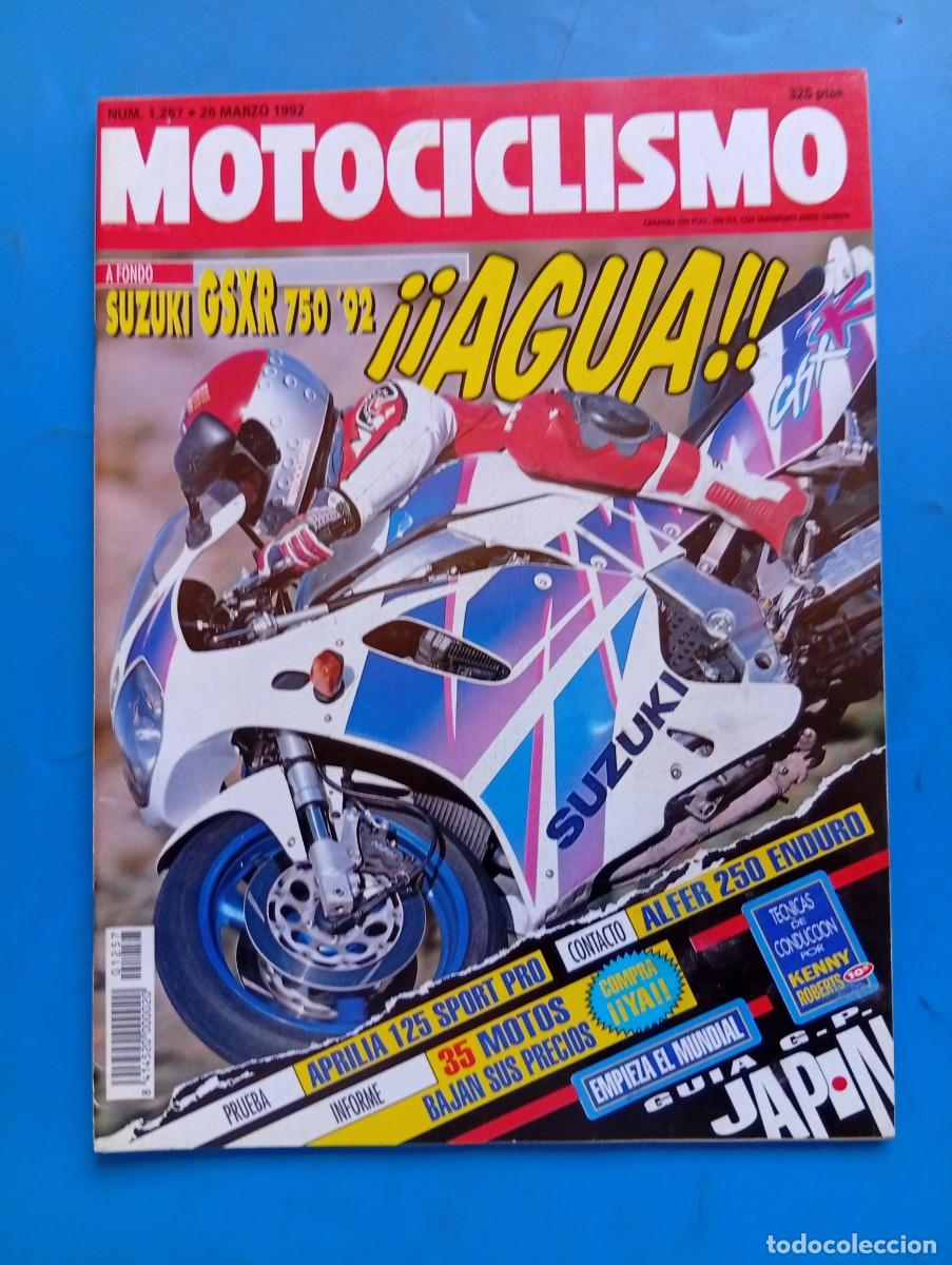 Coches y Motocicletas: MOTOCICLISMO. N&ordm; 1257. MARZO 1992. SUZUKI GSXR 750 &acute;92. PRUEBA: APRILIA 125 SPORT PRO. ALFER 25.LEER