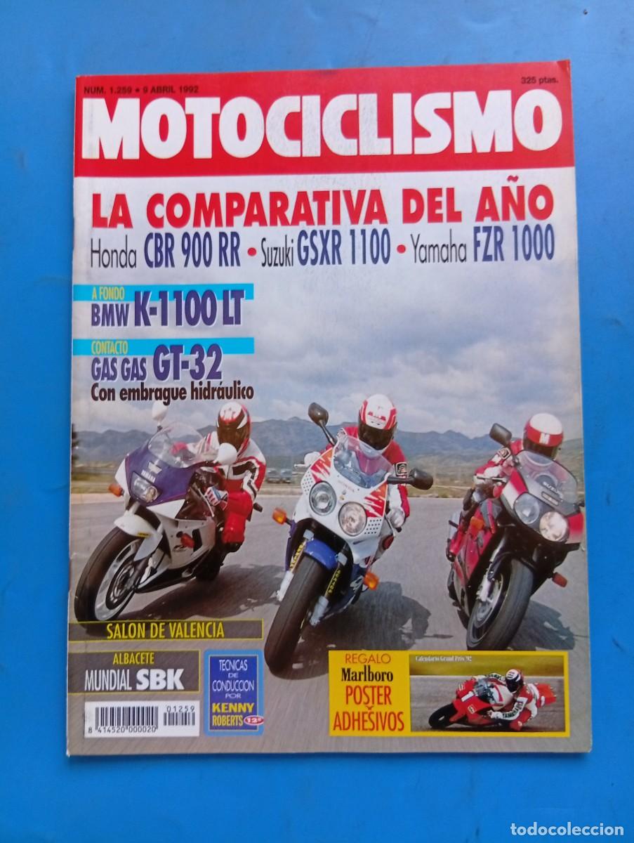 Coches y Motocicletas: MOTOCICLISMO. N&ordm; 1259. A&Ntilde;O 1992. HONDA CBR 900 RR. SUZUKI GSXR 1100. YAMAHA FZR 1000. MUNDIAL.. LEER