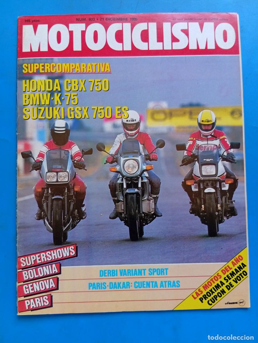 Coches y Motocicletas: MOTOCICLISMO. N&ordm; 933. A&Ntilde;O 1985. HONDA CBX 750. SUZUKI GSX 750 ES. NUEVA DERBI VARIANT SPORT.....LEER