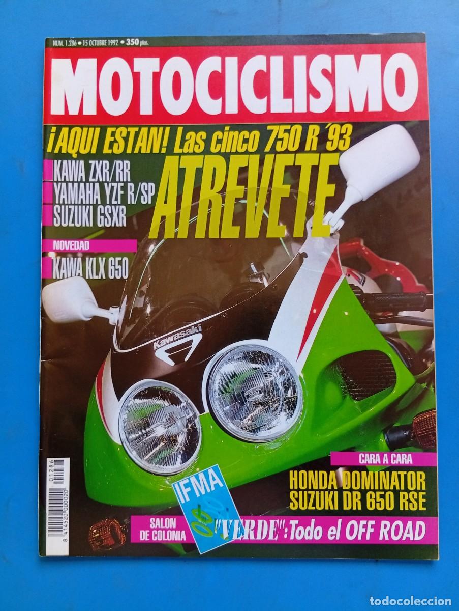 Coches y Motocicletas: MOTOCICLISMO. N&ordm; 1286. A&Ntilde;O 1992. PRUEBA: KTM 125. KAWA ZXR/RR. YAMAHA YZF R / SP. SUZUKI GSX.. LEER.