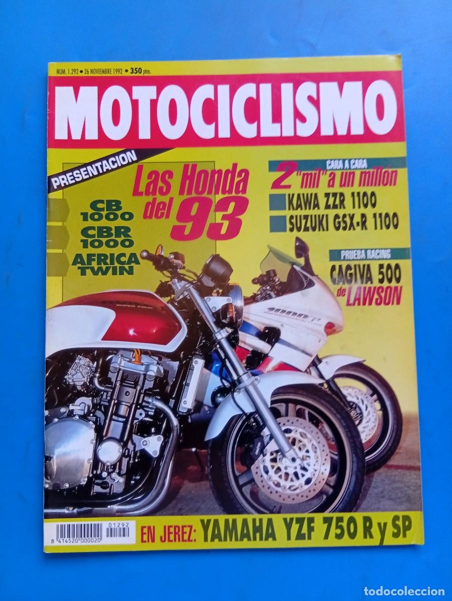 Coches y Motocicletas: MOTOCICLISMO. N&ordm; 1292. DICIEMBRE 1992. LAS HONDAS DEL 93. KAWA ZZR 1100. SUZUKI GSX-R 1100... LEER.