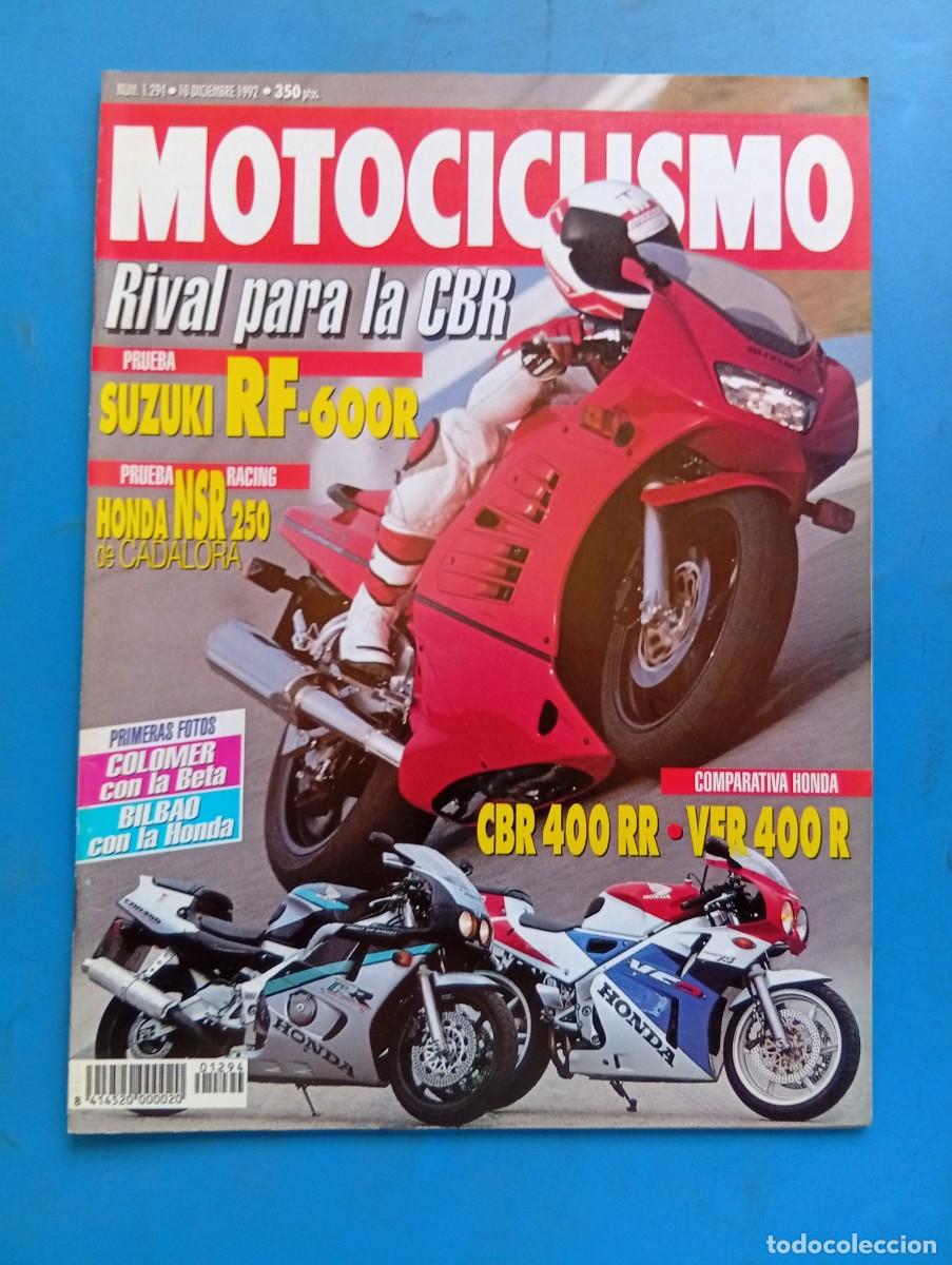 Coches y Motocicletas: MOTOCICLISMO PLUS. N&ordm; 1294. A&Ntilde;O 1992. SUZUKI RF 600 R. HONDA NSR 250 CADALORA CBR 400 RR-VFR.. LEER