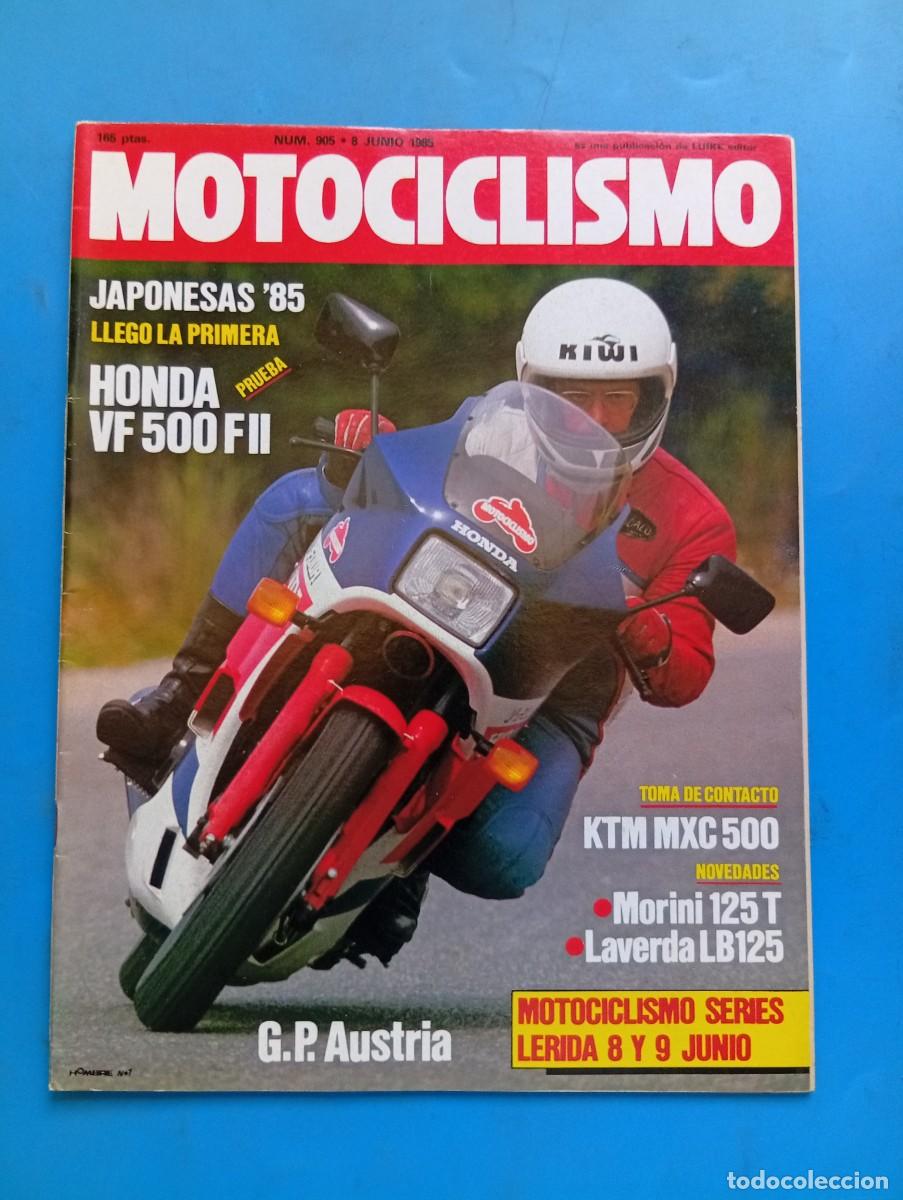 Coches y Motocicletas: MOTOCICLISMO. N&ordm; 905. A&Ntilde;O 1985. PRUEBA : HONDA VF 500 FII. KTM MXC 500. MORINI 125 T. G.P. ... LEER.