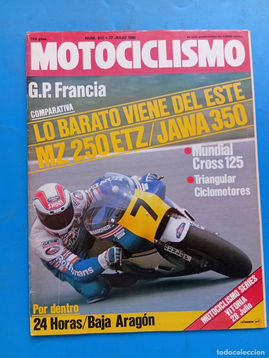 Coches y Motocicletas: MOTOCICLISMO. N&ordm; 912. A&Ntilde;O 1985. PRUEBA: GILERA RX 200. ENTREVISTA: ANDREU CODINA. G.P. DE .... LEER.