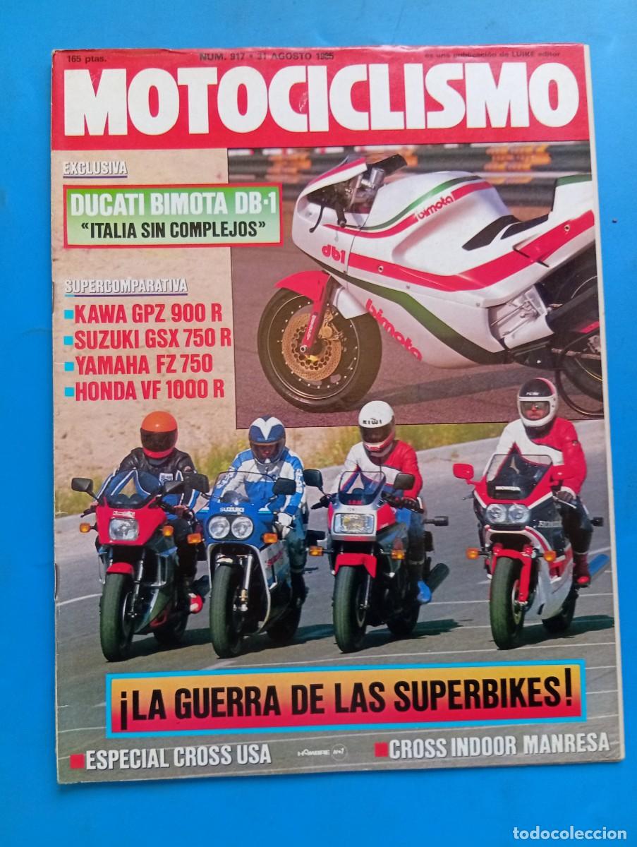 Coches y Motocicletas: MOTOCICLISMO. N&ordm; 917. A&Ntilde;O 1985. KAWASAKI GPZ 900 R. SUZUKI GSX 750 R. YAMAHA FZ 750..... LEER.