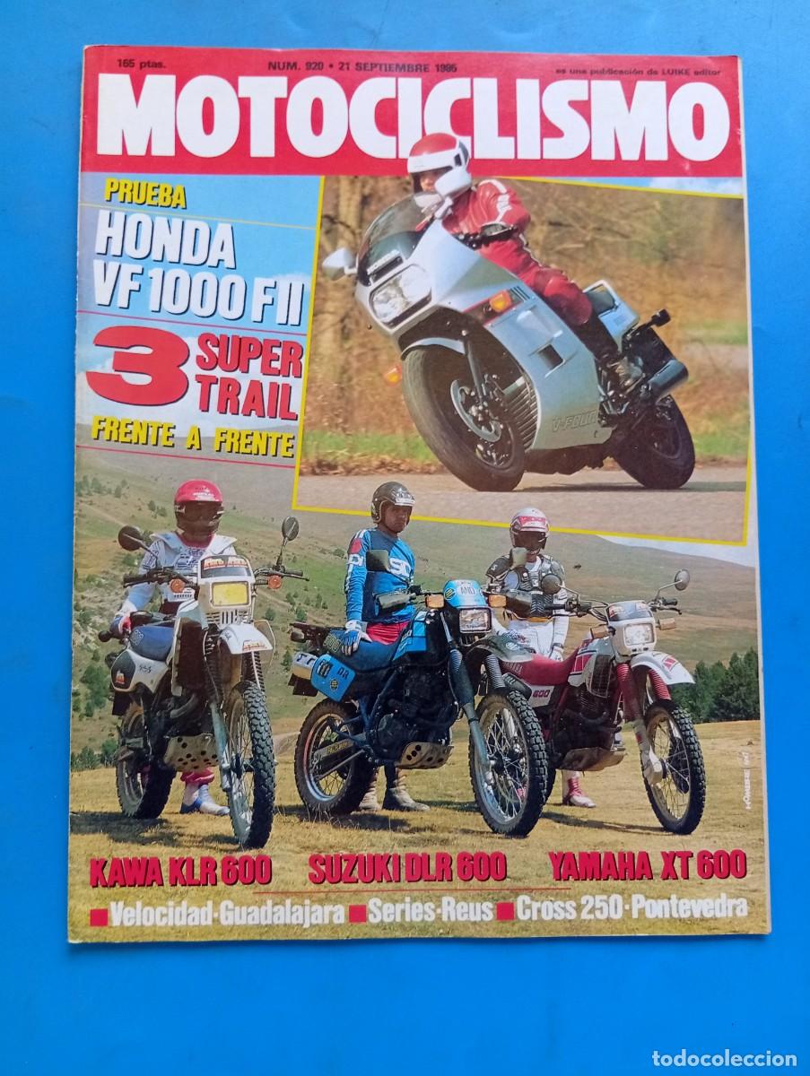 Coches y Motocicletas: MOTOCICLISMO. N&ordm; 920. A&Ntilde;O 1985. PRUEBA : HONDA VF 1000 FII. KAWASAKI KLR 600. SUZUKI DLR 600... LEER