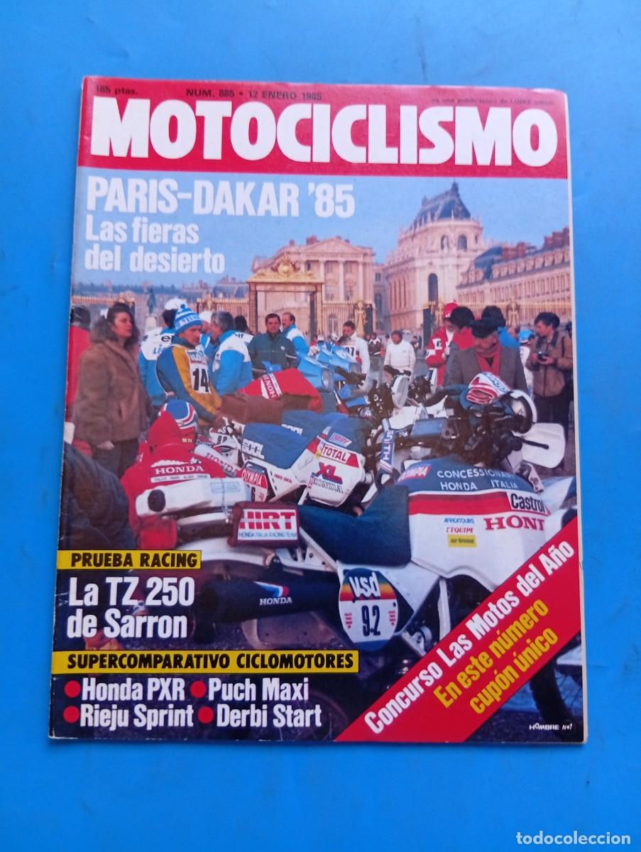 Coches y Motocicletas: MOTOCICLISMO. N&ordm; 885. A&Ntilde;O 1985. PRUEBA: YAMAHA TZ 250. ENTREVISTA: MINGO PAR&Eacute;S. PAR&Iacute;S-DAKAR &acute;.. LEER