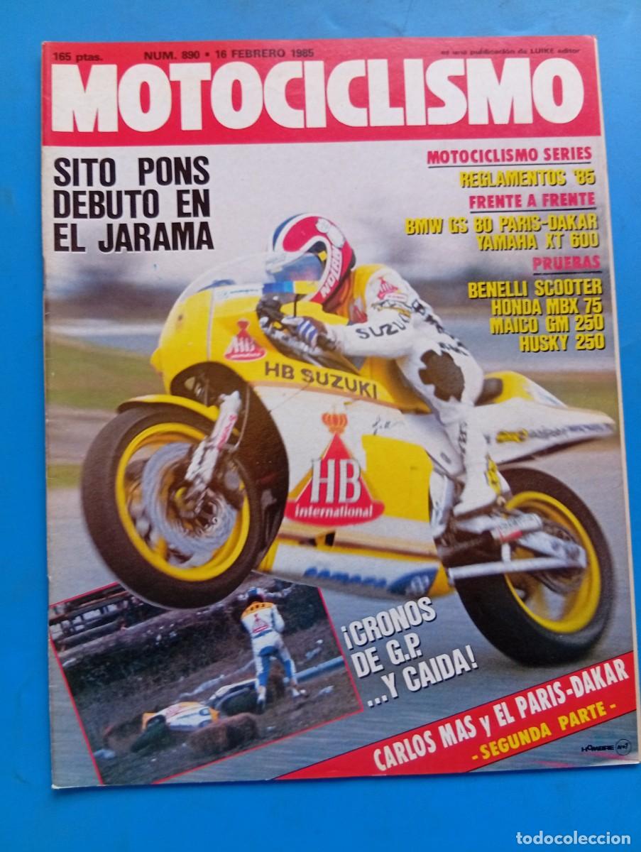 Coches y Motocicletas: MOTOCICLISMO. N&ordm; 890. A&Ntilde;O 1985. SITO PONS. BENELLI SCOOTER. HONDA MBX 75. MAICO GM 250... LEER.