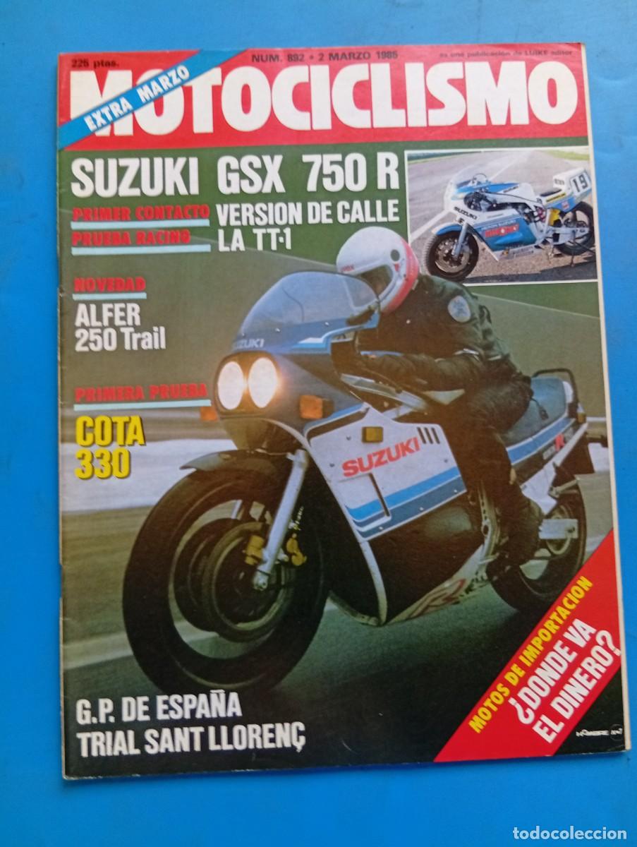 Coches y Motocicletas: MOTOCICLISMO. EXTRA MARZO. N&ordm; 892. A&Ntilde;O 1985. PRUEBA: MONTESA COTA 330. NUEVAS TRAIL EN ESPA&Ntilde;A.. LEER