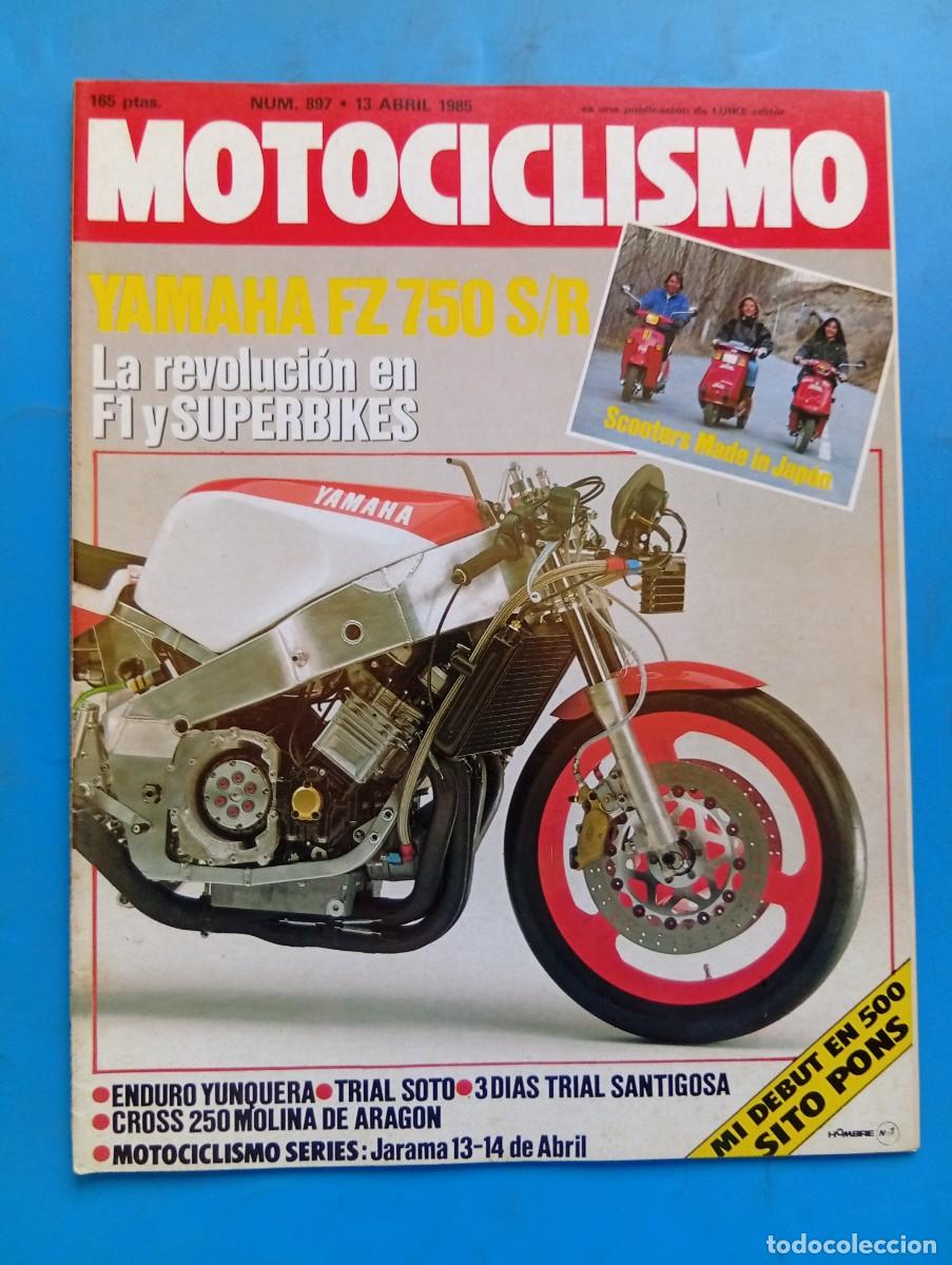 Coches y Motocicletas: MOTOCICLISMO. N&ordm; 897. A&Ntilde;O 1985. YAMAHA FZ 750 S/R. NOVEDAD ALFER ENDURO 80 CC. ENTREVISTA SIT.. LEER