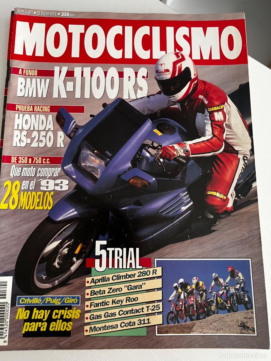 Coches y Motocicletas: MOTOCICLISMO. N&ordm; 1301. FEBRERO 1993. PRUEBA: BMW K 1100 RS. HONDA RS 250 R. LEER