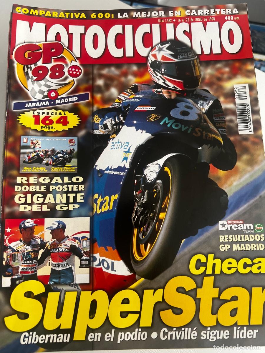 Automobili e Motociclette: MOTOCICLISMO. N&deg; 1582. JUNIO 1998. CHECA SUPERSTAR. GIBERNAU EN EL PODIO. CRIVILLE SIGUE L&Iacute;DER. LEER
