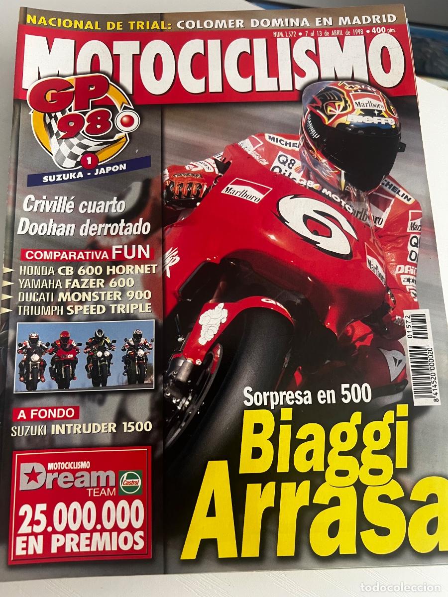 Coches y Motocicletas: MOTOCICLISMO. N&deg; 1572. ABRIL 1998. SORPRESA EN 500, BIAGGI ARRASA. CRIVILLE CUARTO. LEER