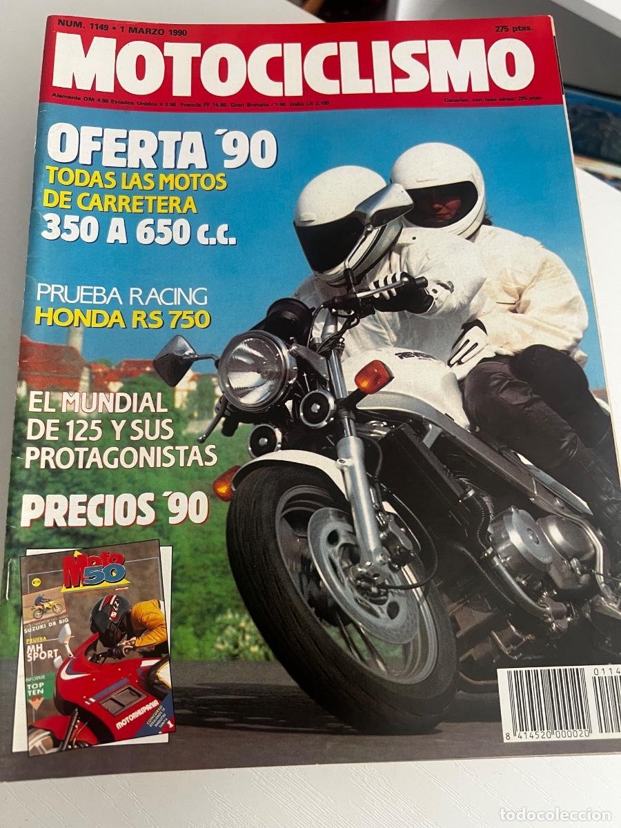 Coches y Motocicletas: MOTOCICLISMO. N&ordm; 1149. A&Ntilde;O 1990. PRUEBA RACING : HONDA RS 750. EL MUNDIAL DE 125. CROSS 250... LEER.