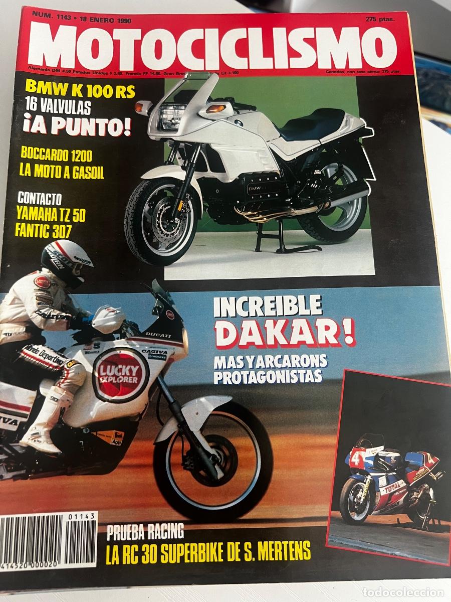 Voitures et Motocyclettes: MOTOCICLISMO. N&deg; 1143. ENERO 1990. BMW K 100 RS. BOCCARDO 1200. LA MOTO A GASOIL.