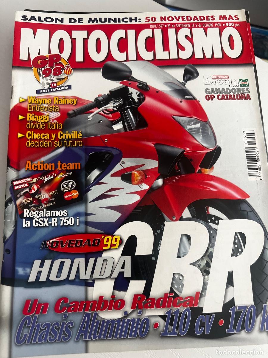 Coches y Motocicletas: MOTOCICLISMO. N&ordm; 1597. SEPT-OCT 1998. HONDA CBR 600 F. SALON INTERMOT DE MUNICH. LEER