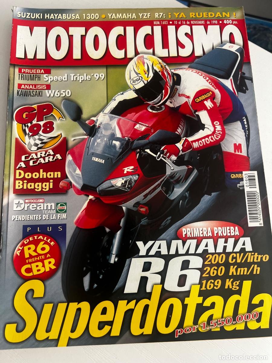Coches y Motocicletas: MOTOCICLISMO. N&ordm; 1603. NOVIEMBRE 1998. PRUEBA: TRIUMPH SPEED TRIPLE. YAMAHA YZF R-6. DOOHAN. LEER