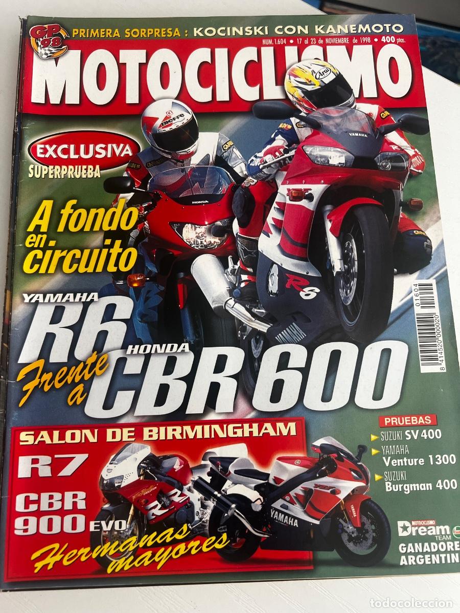 Coches y Motocicletas: MOTOCICLISMO. N&ordm; 1604. NOVIEMBRE 1998. SUZUKI SV 400. YAMAHA VENTURE 1300. SUZUKI BURGMAN 400. LEER