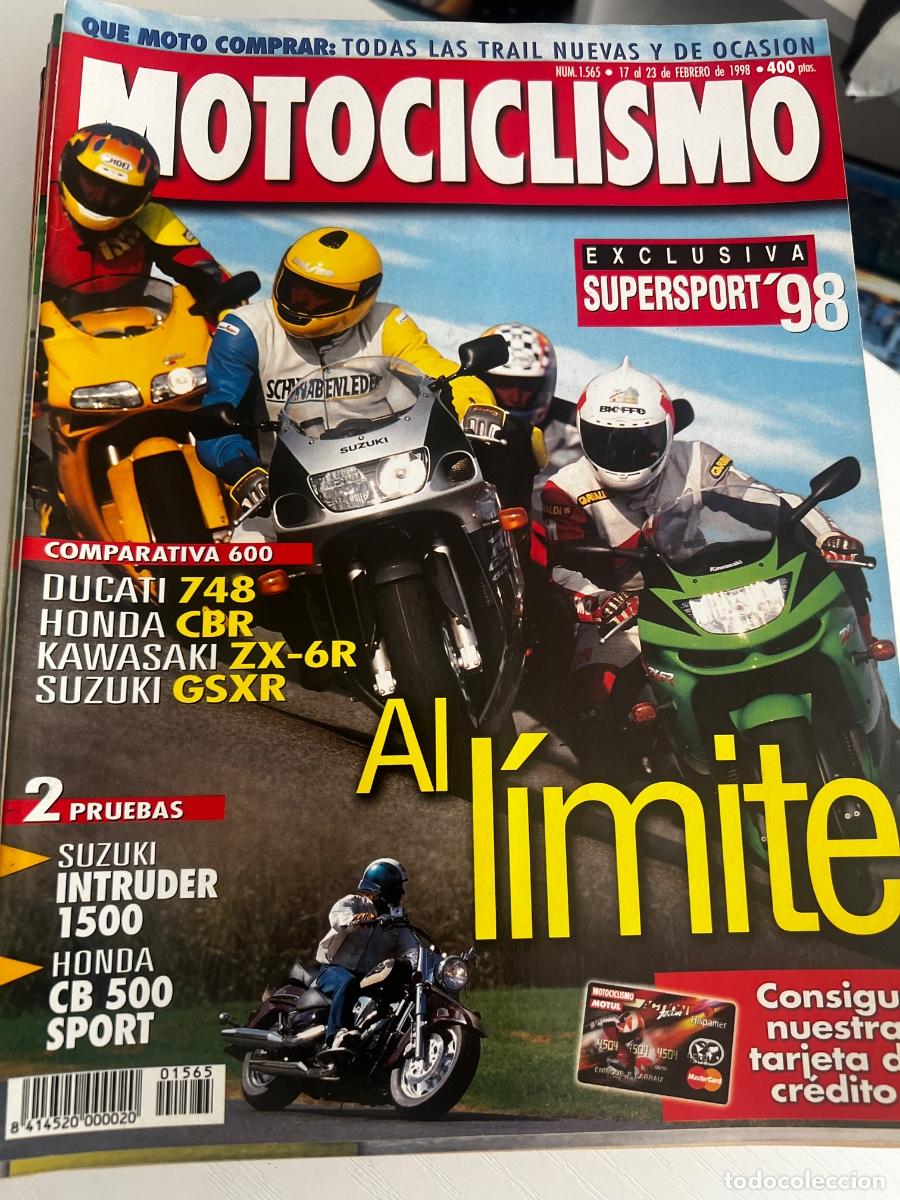 Coches y Motocicletas: MOTOCICLISMO. N&deg; 1565. FEBRERO 1998. EXCLUSIVA SUPERSPORT&rsquo;98. SUZUKI INTRUDER 1500. LEER