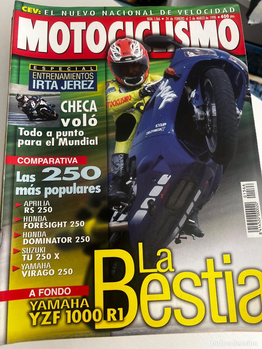 Coches y Motocicletas: MOTOCICLISMO. N&ordm; 1566. FEBRERO 1998. YAMAHA YZF 1000 R1, LA BESTIA. CHECA VOL&Oacute;.... LEER.