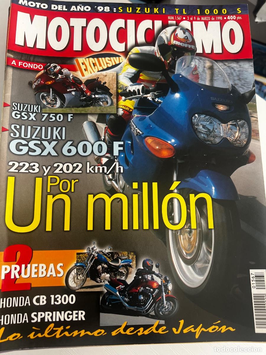 Coches y Motocicletas: MOTOCICLISMO. N&ordm; 1567. MARZO 1998. POR UN MILL&Oacute;N. SUZUKI GSX 750 F. SUZUKI GSX 600 F... LEER.