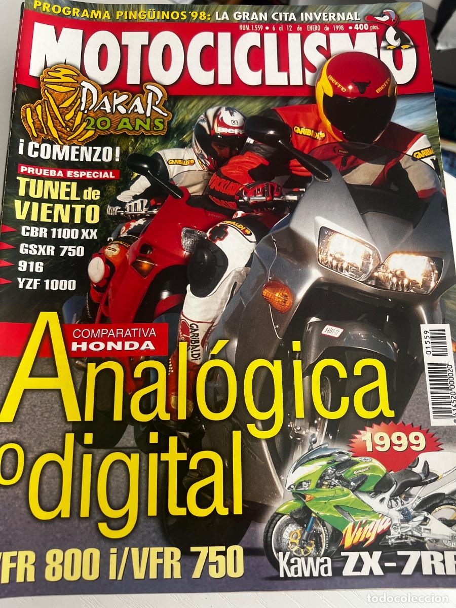 Coches y Motocicletas: MOTOCICLISMO. N&deg; 1559. ENERO 1998. ANALOG&Iacute;CA O DIGITAL, HONDA VFR 800 i/ VFR 750. LEER
