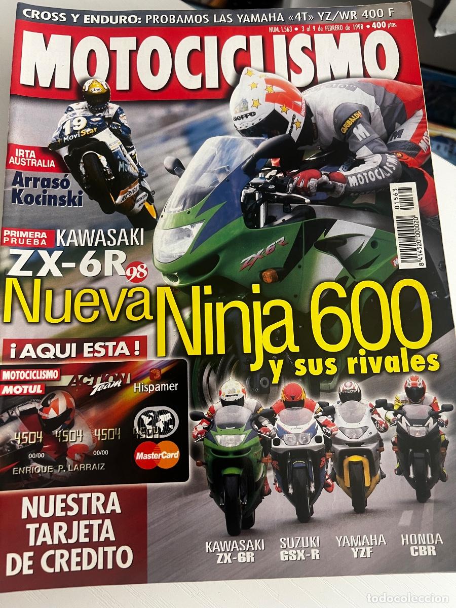 Coches y Motocicletas: MOTOCICLISMO. N&ordm; 1563. FEBRERO 1998. NUEVA NINJA 600 Y SUS RIVALES. ARRASO KOCINSKI. KAWASAKI. LEER.