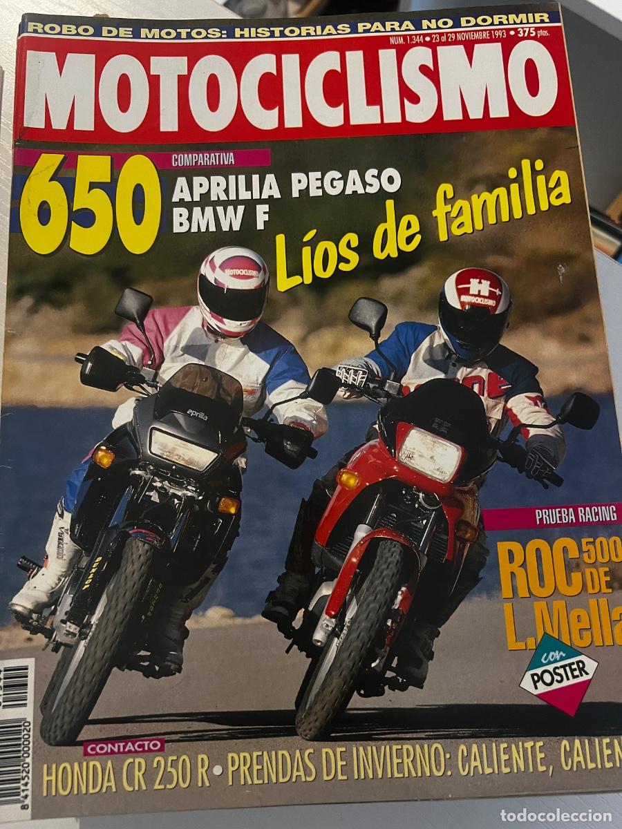 Coches y Motocicletas: MOTOCICLISMO. N&ordm; 1344. NOVIEMBRE 1993. ARPILIA PEGASO. BMW F. HONDA CR 250 R. ROC-YAMAHA 500. LEER