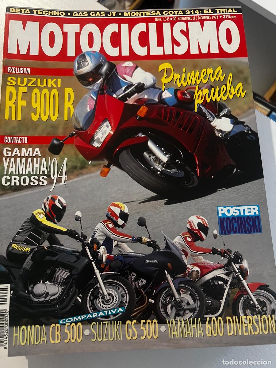 Coches y Motocicletas: MOTOCICLISMO. N&ordm; 1345. DICIEMBRE 1993. GAMA YAMAHA'94 CROSS. HONDA CB 500. SUZUKI GS 500. LEER