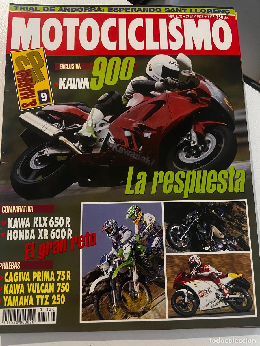 Coches y Motocicletas: MOTOCICLISMO. N&ordm; 1326. JULIO 1993. KAWA 900. KAWA KLZ 650 R. HONDA XR 600 R. LEER.