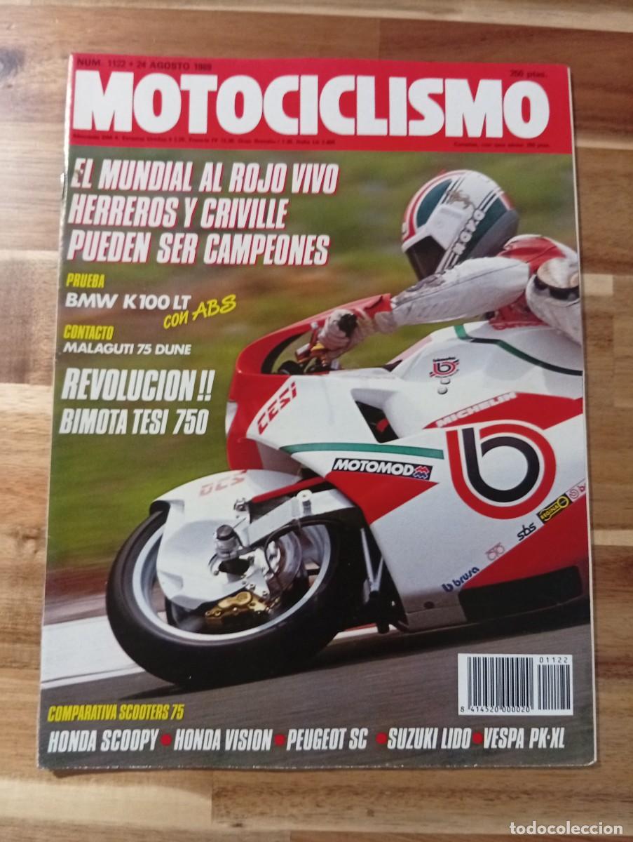 Coches y Motocicletas: MOTOCICLISMO. N&ordm; 1122. A&Ntilde;O 1989. BMW K-100 LT ABS. BIMOTA TESI 750 &acute;89. SUZUKA BIG SHOW..... LEER.
