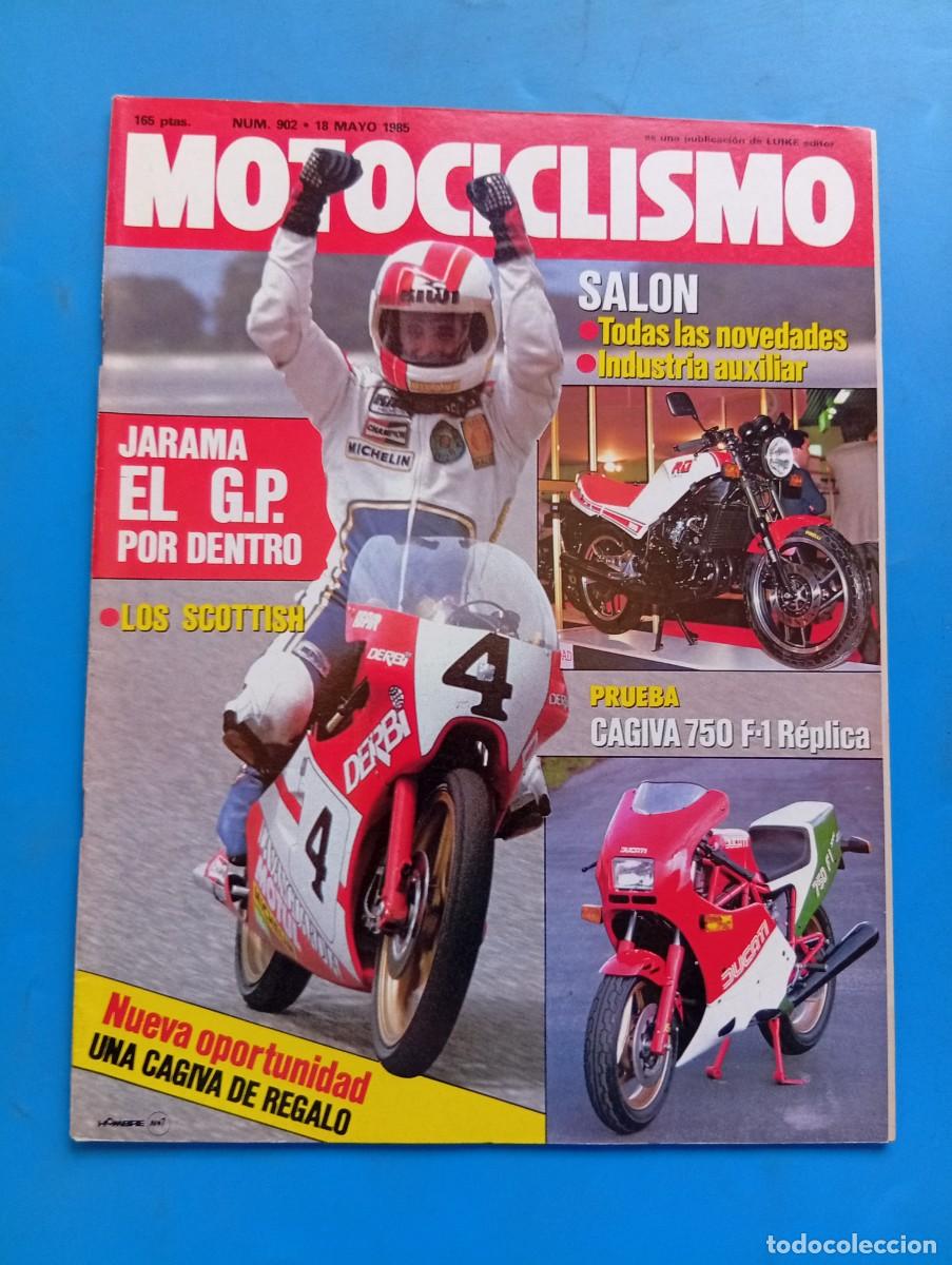 Coches y Motocicletas: MOTOCICLISMO. N&ordm; 902. A&Ntilde;O 1985. PRUEBA: CAGIVA 750 F1. DERBI SCOOT-50. SAL&Oacute;N DE BARCELONA.... LEER.