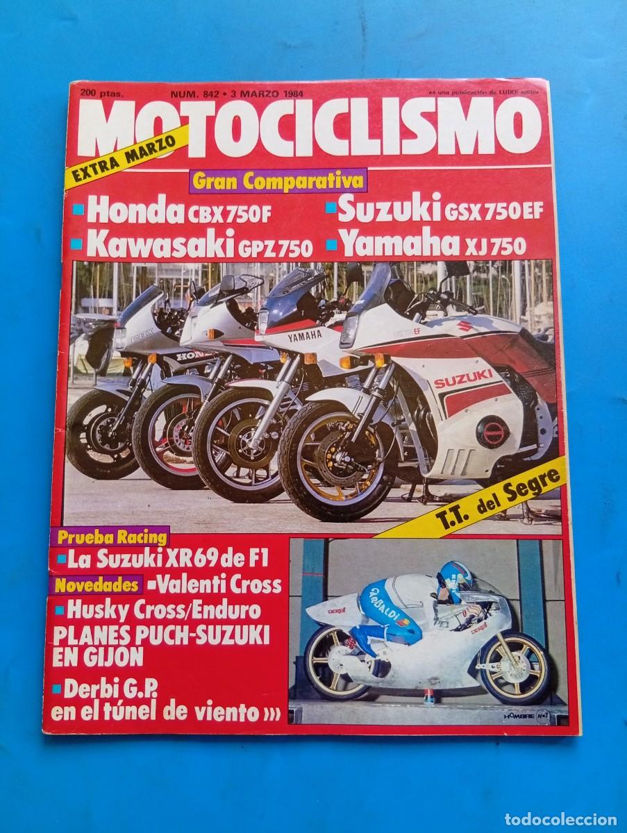 Coches y Motocicletas: MOTOCICLISMO. EXTRA. N&ordm; 842. A&Ntilde;O 1984. PILOTOS DE LEYENDA. PRUEBA: SUZUKI XR 69... HUSQVARNA C. LEER