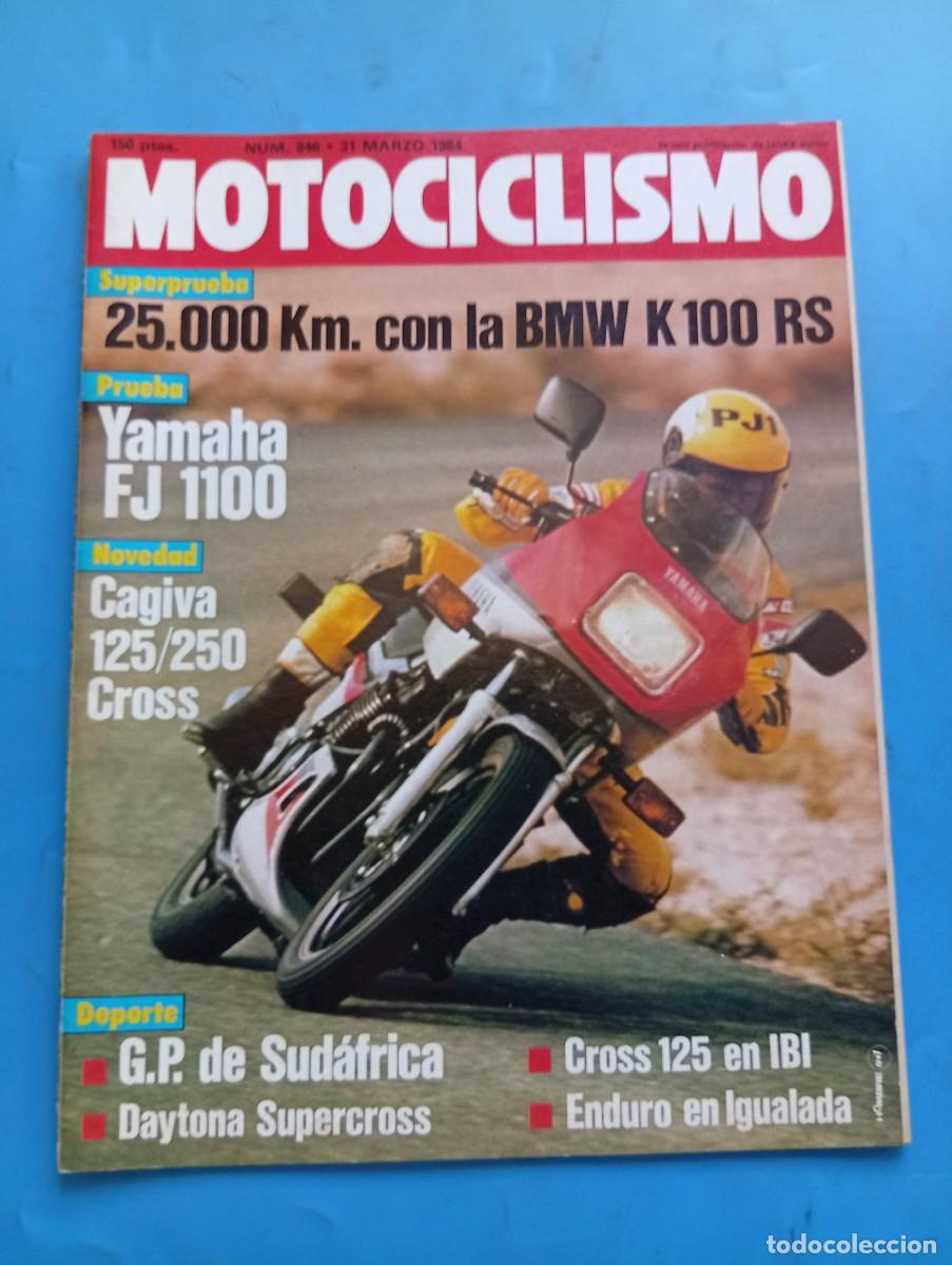 Coches y Motocicletas: MOTOCICLISMO. N&ordm; 846. A&Ntilde;O 1984. PRUEBA: YAMAHA FJ 1100. CAGIVA WMX 125 Y 250. GRAN PREMIO DE .. LEER