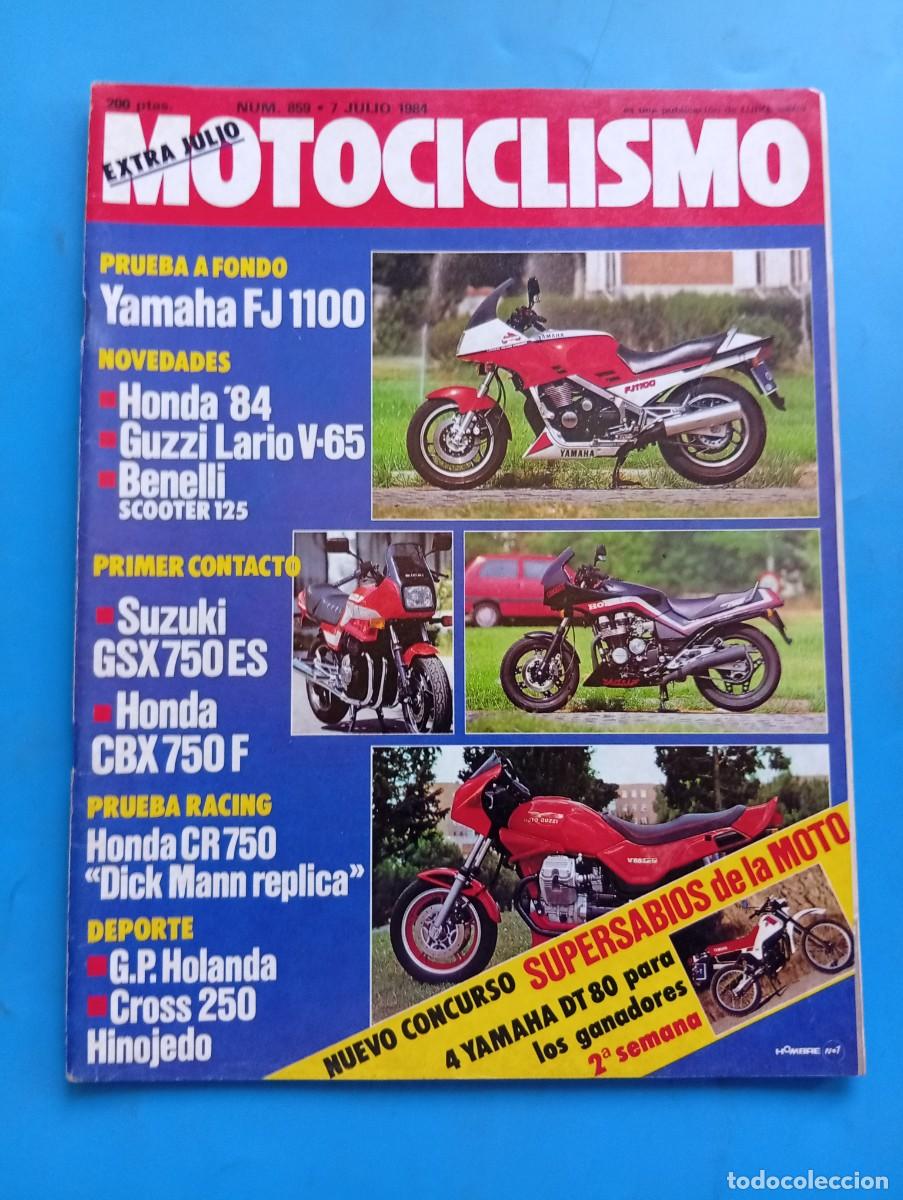 Automobili e Motociclette: MOTOCICLISMO. N&ordm; 859. A&Ntilde;O 1984. PRUEBA: YAMAHA FJ 1100. HONDA CBX 750 F. ENTREVISTA: PACO .... LEER.