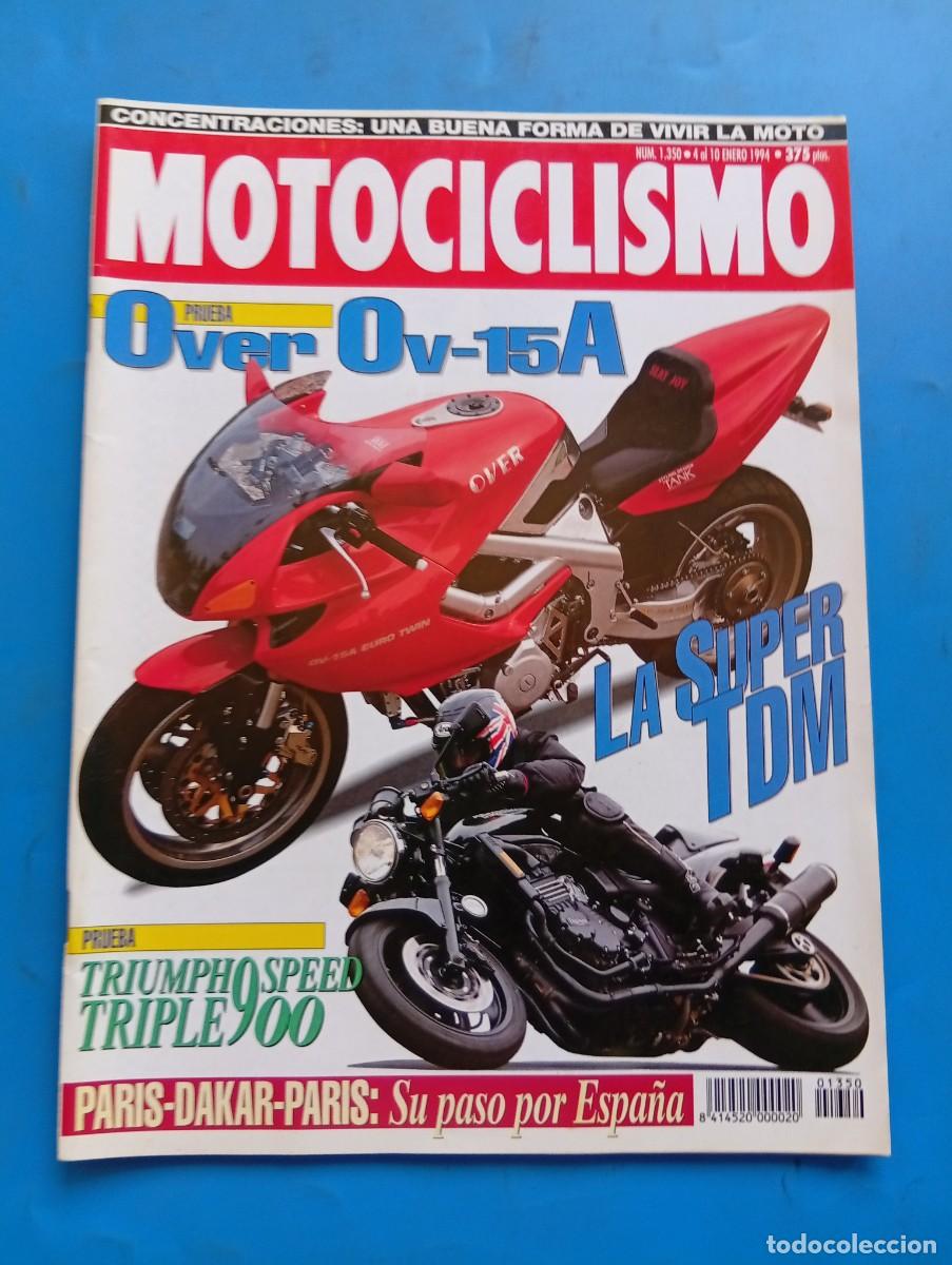Automobili e Motociclette: MOTOCICLISMO. N&ordm; 1350. A&Ntilde;O 1994. PRUEBA: OVER OV-15A. TRIUMPH SPEEDTRIPLE 900. ENTREVISTA IGN.. LEER